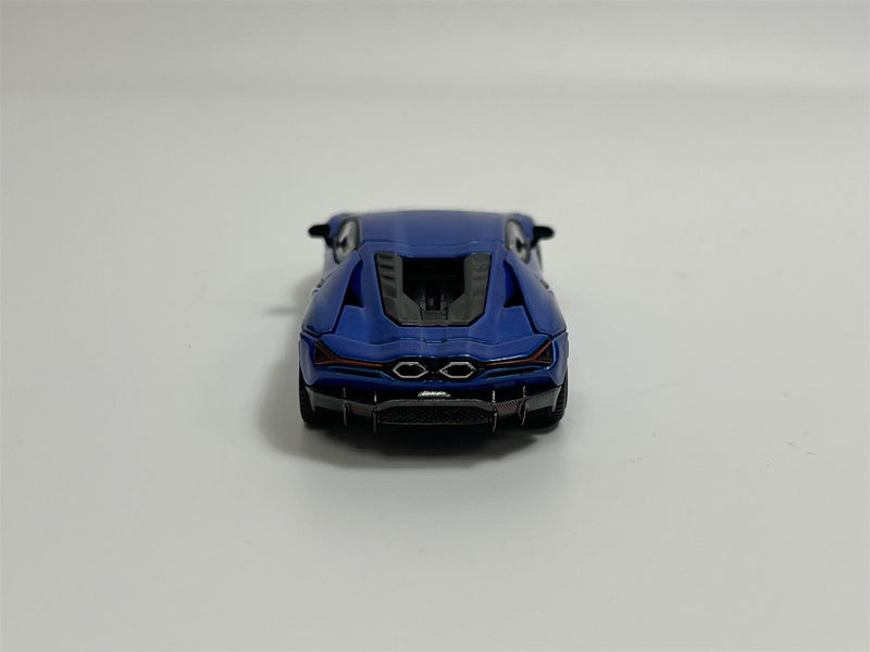 Lamborghini Revuelto Blu Eleos RHD 1:64 Scale Mini GT MGT00748R