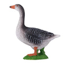 Goose Grey Farmyard Toy Figure 8 cm Height Approx Mojo Fun 381039