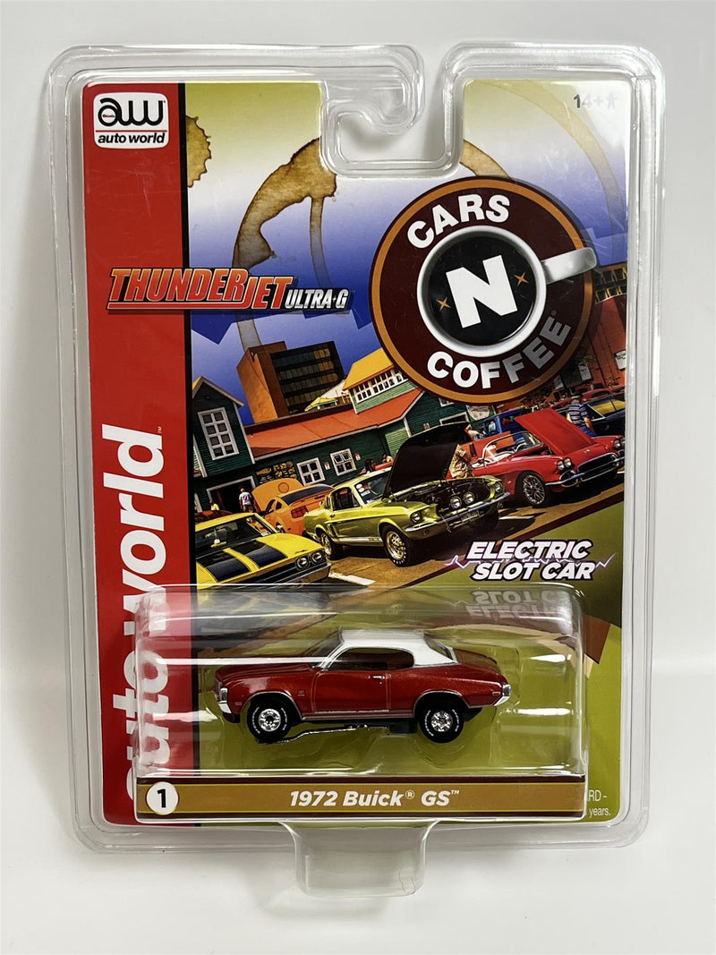 1972 Buick GS Red Thunderjet Ultra G HO Slot Car Auto World SC379-1