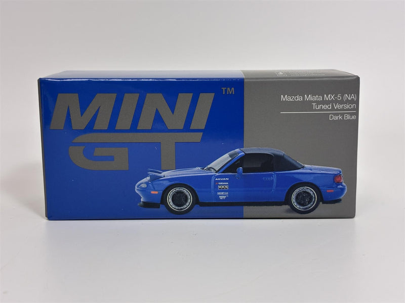 Mazda Miata MX-5 NA Tuned Version Dark Blue RHD 1:64 Mini GT MGT01069R