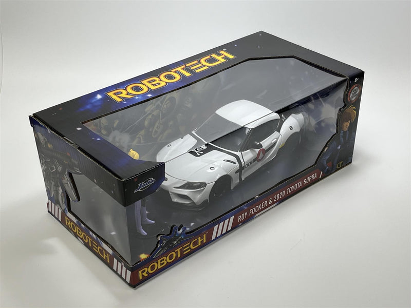 Robotech Roy Focker Figure and 2020 Toyota Supra 1:24 Scale Jada 33682 253255052