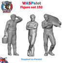 Trackside Unpainted Figures Scenery Display 3 x Gardeners Set 192 New 1:32 Scale Wasp