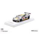a toy car on a white stand