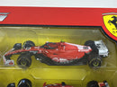 Ferrari Formula 1 Set of 7 Cars with Display Stand 1:43 Scale Bburago 36864