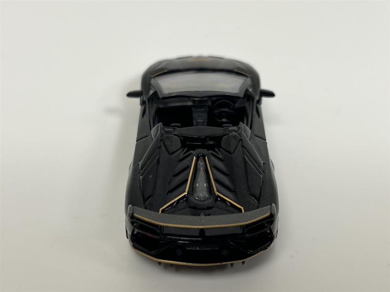 Lamborghini Aventador SVJ 63 Roadster Nero Aldebaran RHD 1:64 Mini GT MGT00803R