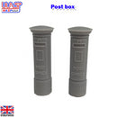 Slot Car Trackside Scenery Unpainted Post Box x 2 1:32 Scale Wasp