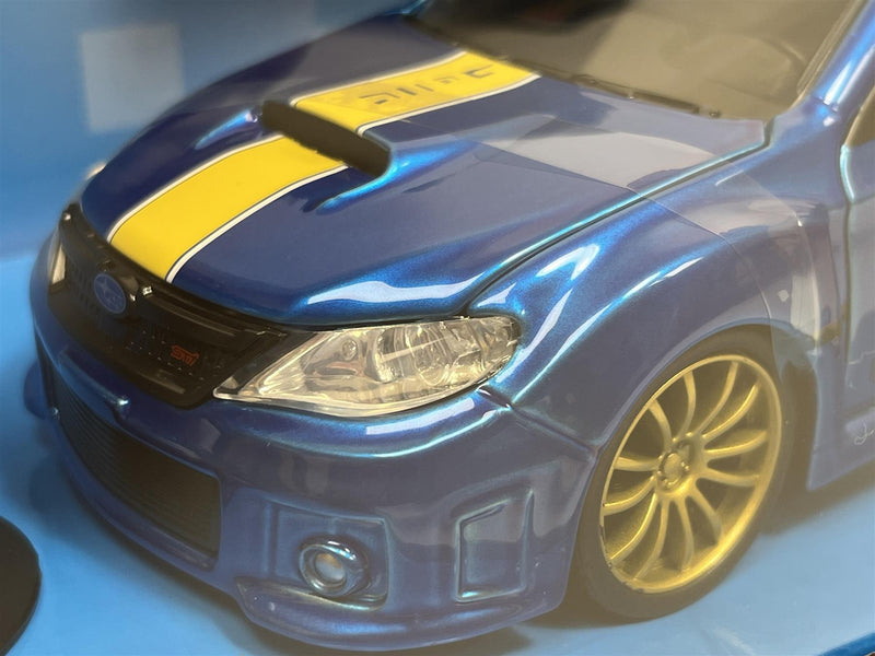 Sonic The Hedgehog Figure and 2012 Subaru Impreza WRX STI 1:24 Jada 35871