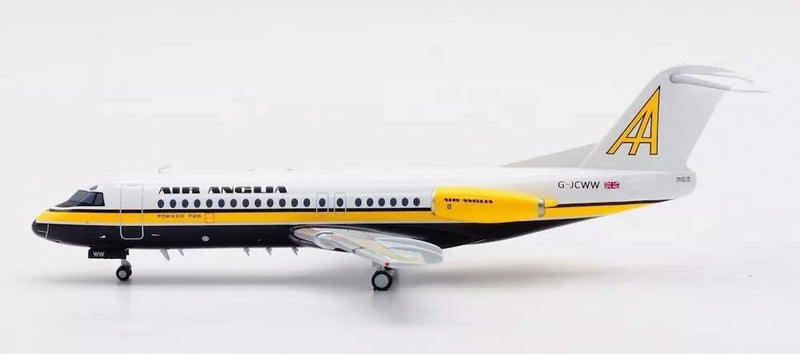 Air Anglia Fokker F-28-4000 Fellowship G-JCWW With Stand 1:200 Scale Inflight200 IFF28AQ1120