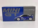 a blue box with a picture of a car