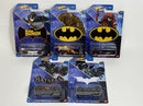 Batman 5 Car Set 1:64 Scale Hot Wheels HDG89