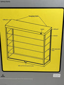 5 Tier LED Display Case White With White Base Triple9 648850W