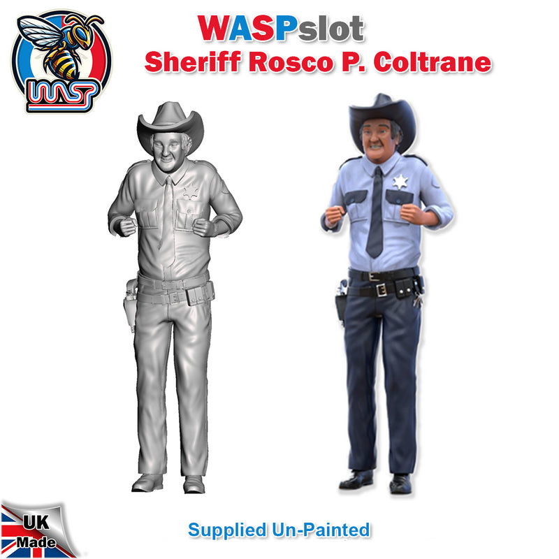 Dukes Of Hazzard Rosco Unpainted Figure 1:24 Scale Wasp Ro 24