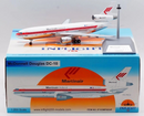 a model airplane on a box