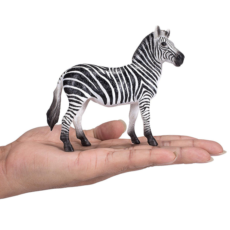 Zebra Mare Wildlife Toy Figure 9 cm Height Approx Mojo Fun 387393