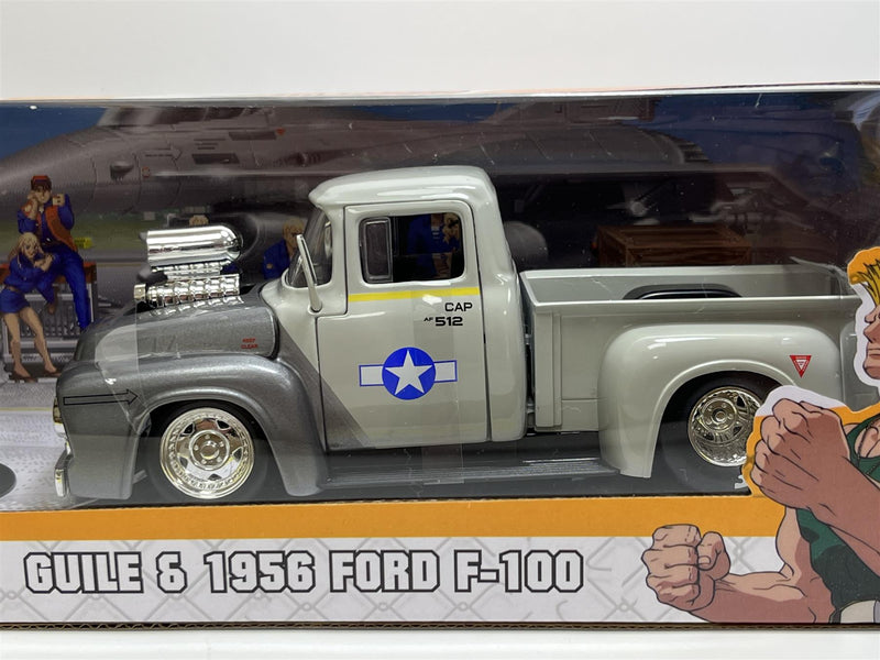 STREET FIGHTER - Guile & 1956 Ford F-100 - 1:24 : :  Figurines Jada Toys Street Fighter