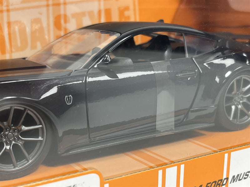 2024 Ford Mustang Dark Horse Black Bigtime Muscle 1:24 Scale Jada 35278