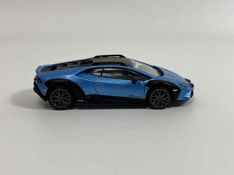 Lamborghini Huracan Sterrato Blue Aegir RHD 1:64 Scale Mini GT MGT00807R