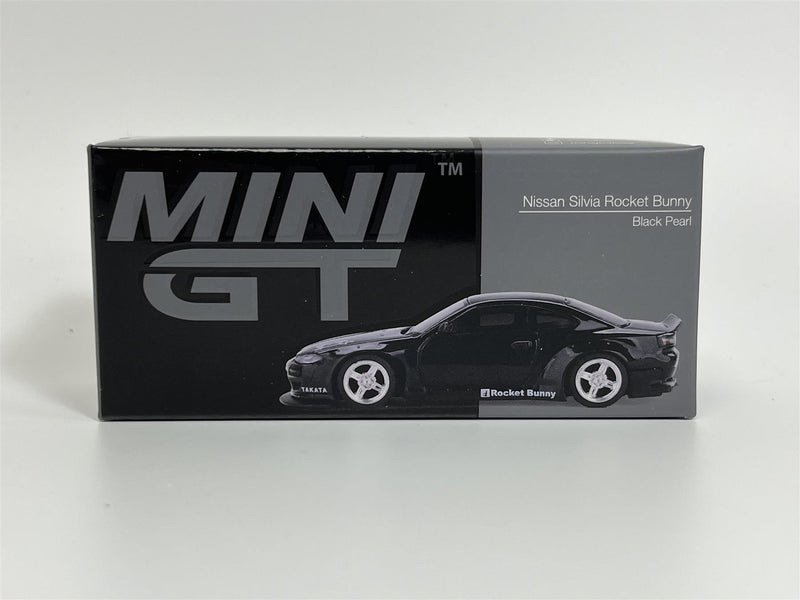 Nissan Silvia S15 Rocket Bunny Black Pearl RHD 1:64 Scale Mini GT MGT00602R