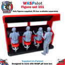 Trackside Unpainted Figures Scenery Display 4 x Racing Strategists Set 151 New 1:32 Scale Wasp