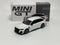 ABT Audi RS6 R Glacier White Metallic LHD 1:64 Scale Mini GT MGT00701L