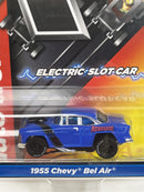 1955 Chevy Bel Air Blue HO Scale Slot Car X Traction Auto World SC373-4