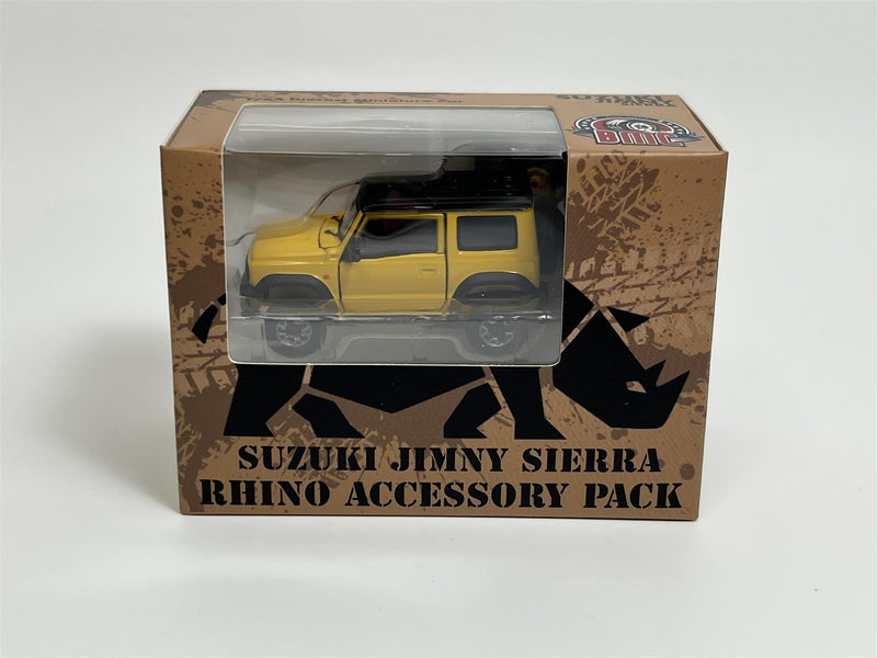 Suzuki Jimny JB74 2019 With Rhino Accessory Pack RHD Yellow 1:64 BM Creations 64B0275