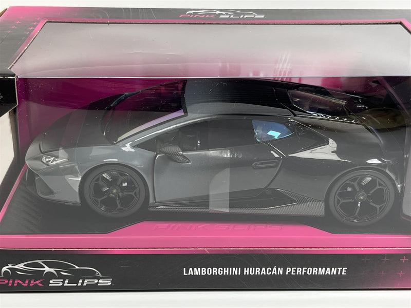 2017 Lamborghini Huracan Performante Black 1:24 Scale Pink Slips Jada 253293011