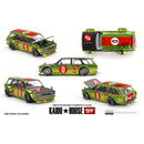 Datsun Kaido 510 Wagon OG Flo Yellow 1:64 Kaido House Mini GT KHMG164