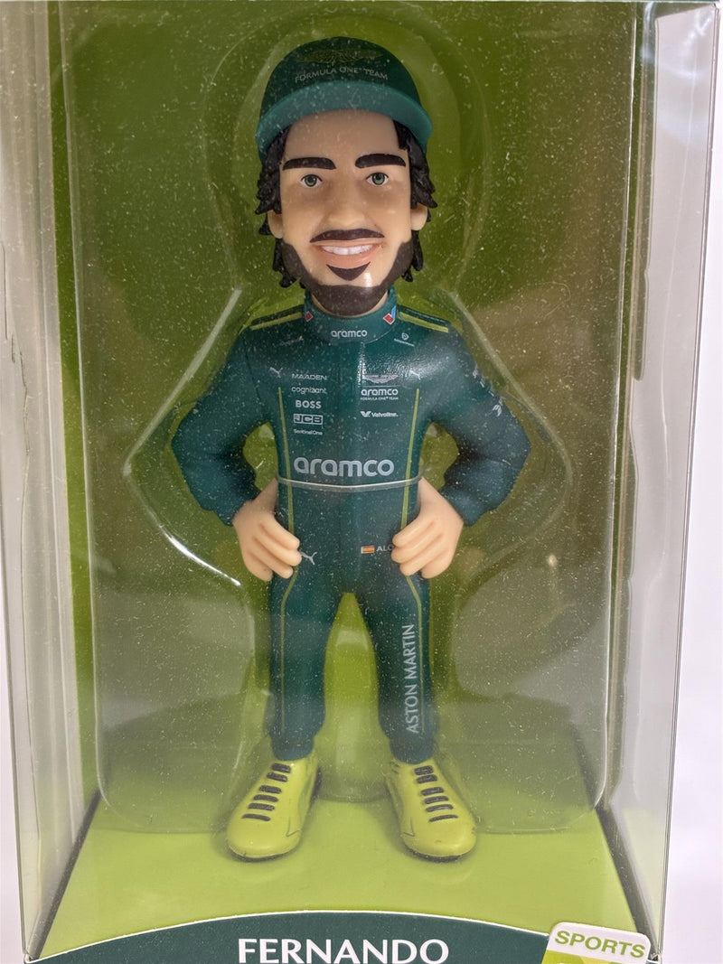 Fernando Alonso Aston Martin Formula 1 12cm Figure Minix 19359