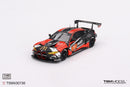 a red and black race car