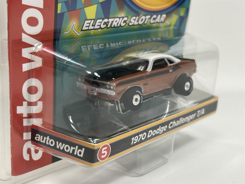 1970 Dodge Challenger T/A Copper Thunderjet Ultra G HO Slot Car Auto World SC377-5