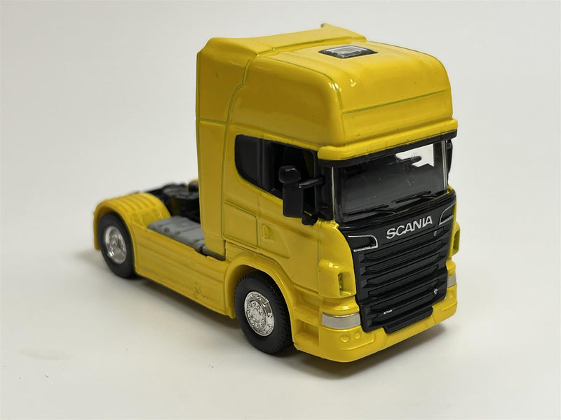 Scania V8 R730 Yellow 1:64 Scale Welly Transporter 68020S