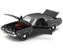 a black car with its doors open