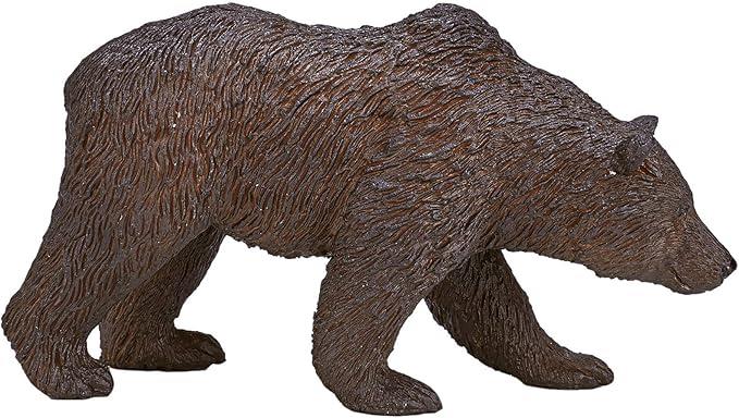 Grizzly Bear Wildlife Animal Toy Figure 11 cm Length Approx Mojo Fun 387216