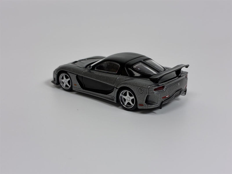 Mazda RX-7 VeilSide Fortune7 Grey RHD 1:64 Scale Mini GT MGT01057R