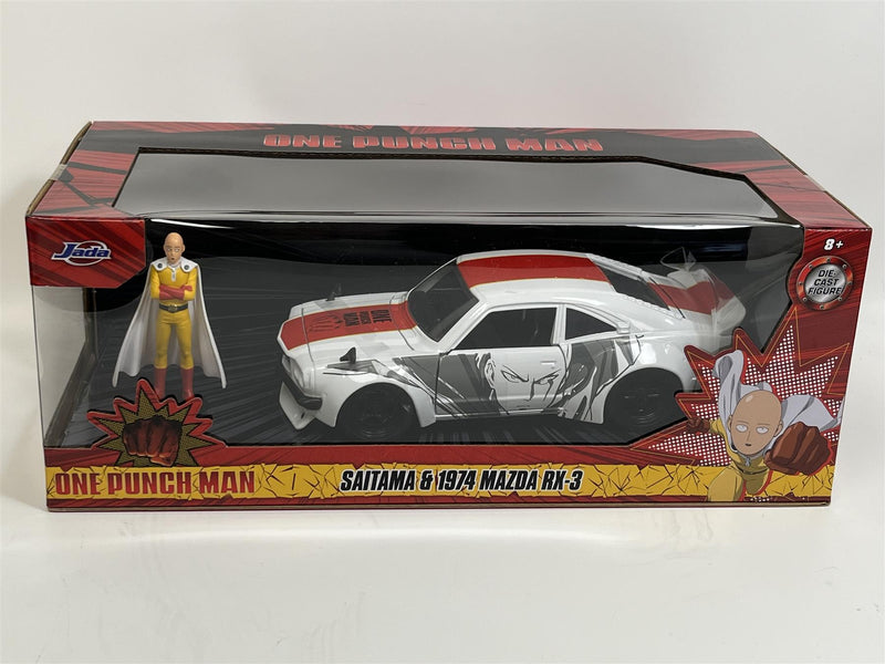 One Punch Man Saitama & 1974 Mazda RX 3 1:24 Scale Jada 253255058