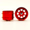 Staffs Slot Cars Classic Alloy Wheels Red Air Rim Deep Dish 15.8 x 10mm x 2 Staffs 171
