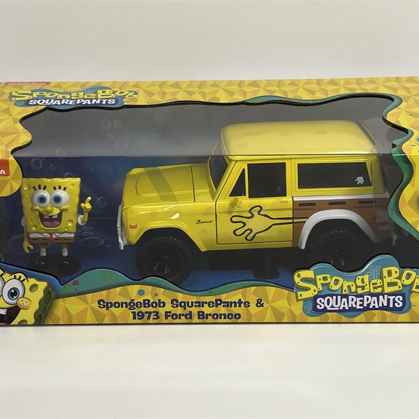 Spongebob Squarepants Figure 1973 Ford Bronco 1:24 Scale Jada