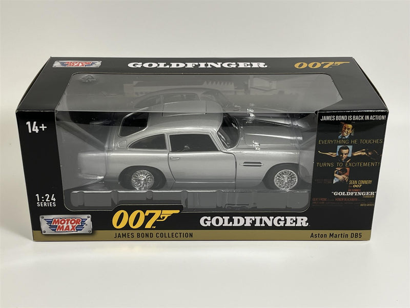 James Bond 007 Goldfinger Aston Martin DB5 Grey Metallic 1:24 Scale Motor Max 79857