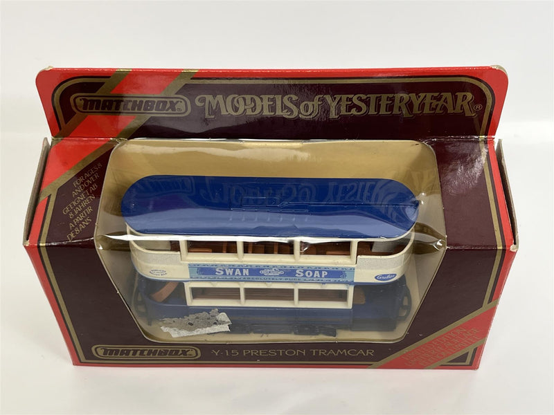 Preston Tramcar Swan Soap 1:87 Scale Models of Yesteryear Matchbox Y15D S6