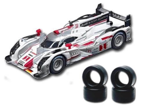 Urethane Slot Car Tyres x 4 Wasp 25 Carrera LMP Audi R18 1:32 Scale