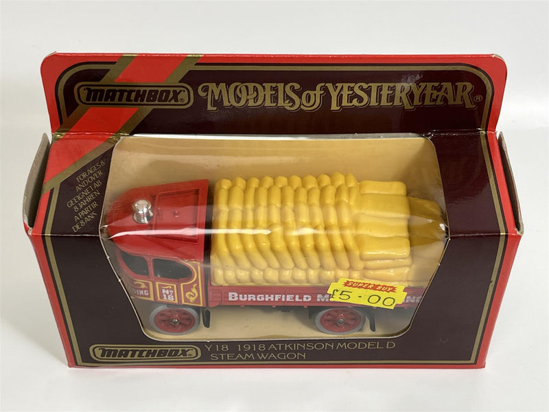 Atkinson Model D Steam Wagon 1918 Burghfield Mills Models of Yesteryear Matchbox Y18D S7