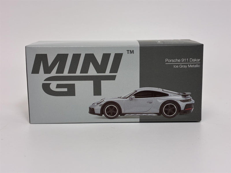 Porsche 911 Dakar Ice Grey Metallic LHD 1:64 Scale Mini GT MGT00891L