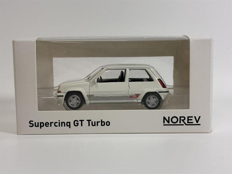 Renault SuperCinq GT Turbo P White 1:43 Scale Norev 510538
