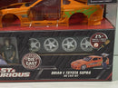 Fast and Furious Brian's Toyota Supra with Figure 1:24 Scale Metal Kit Jada 30699