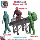 Trackside Unpainted Figures Paramedics x 3 Scenery Set 125 1:32 Wasp