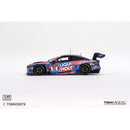 a toy race car with a logo on it