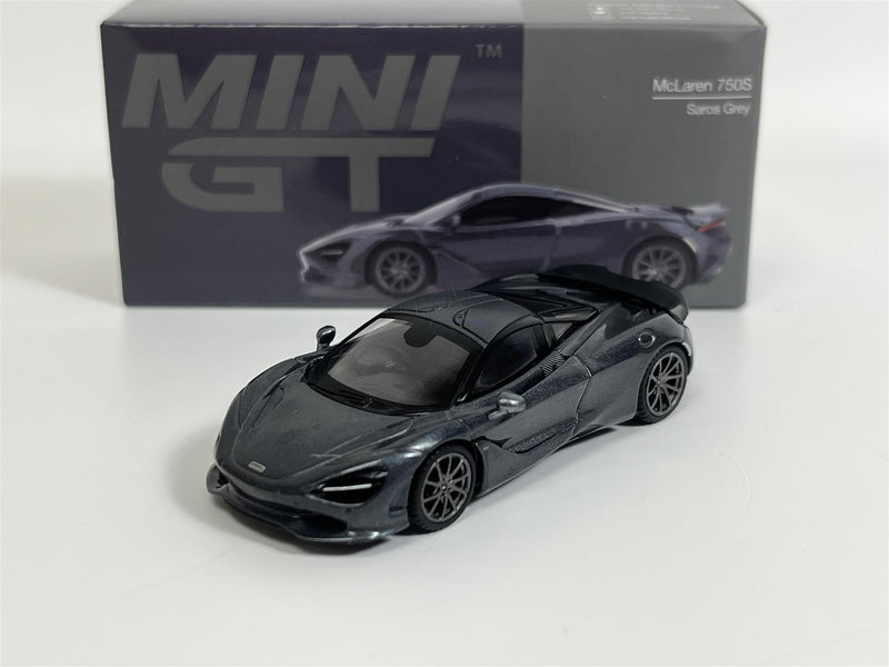 McLaren 750S Saros Grey RHD 1:64 Scale Mini GT MGT00815R