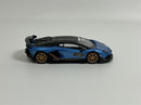 Lamborghini Aventador SVJ 63 Blu Aegir RHD 1:64 Scale Mini GT MGT00784R