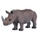 White Rhinoceros Zoo Animal Toy Figure 13 cm Length Approx Mojo Fun 387103